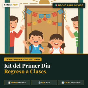 Kit del Primer Día de Clases 2026-2027 EDITABLE