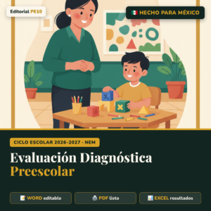 Evaluación Diagnóstica Preescolar 2026-2027 (Guía de Observación)