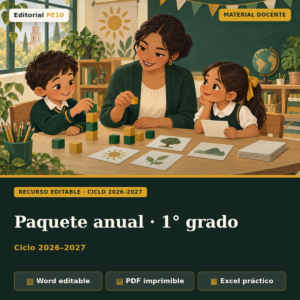 Paquete anual 1.er grado · 2026–2027