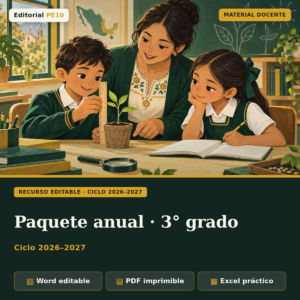 Paquete anual 3.er grado · 2026–2027