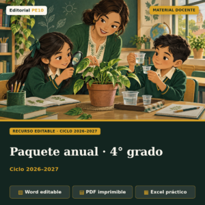 Paquete anual 4.º grado · 2026–2027