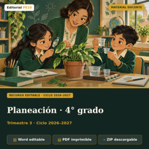 Planeación 4.º grado · trimestre 3 · 2026–2027