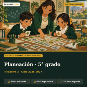 Planeación 5.º grado · trimestre 3 · 2026–2027