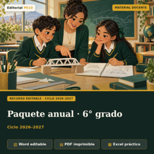 Paquete anual 6.º grado · 2026–2027