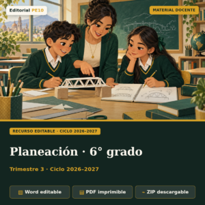 Planeación 6.º grado · trimestre 3 · 2026–2027