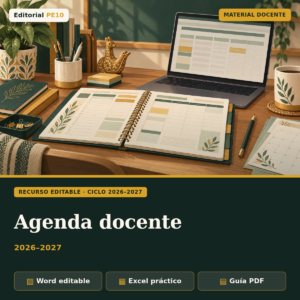 Agenda docente 2026–2027 · Editorial PE10